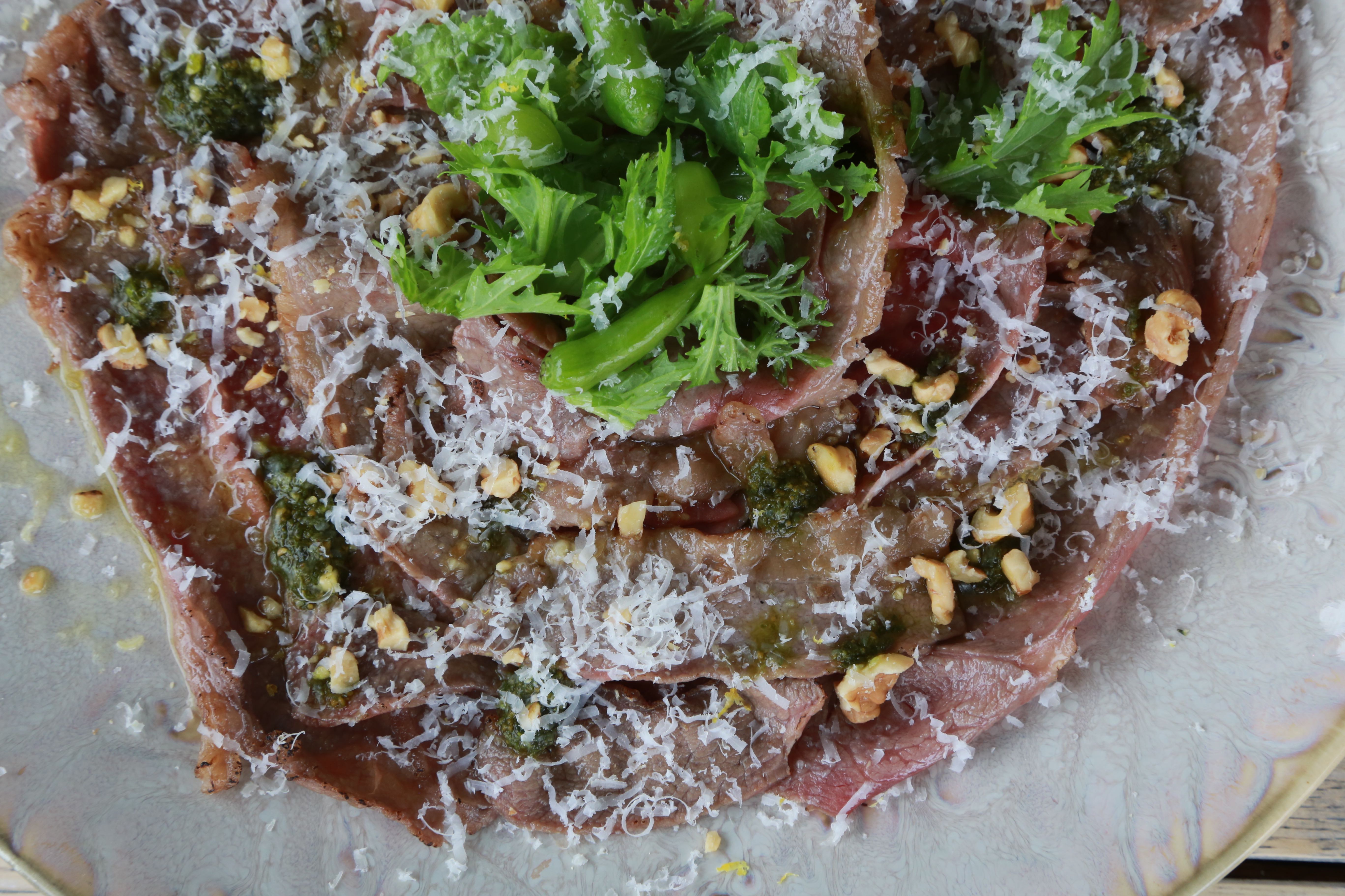 apéro.'s beef carpaccio - アペロ ワインバー / オーガニックワインxフランス家庭料理 - 東京都港区南青山3-4-6 / apéro WINEBAR - vins et petits plats français - 2016 apéro.'s beef carpaccio - アペロ ワインバー / オーガニックワインxフランス家庭料理 - 東京都港区南青山3-4-6 / apéro WINEBAR - vins et petits plats français - 2016